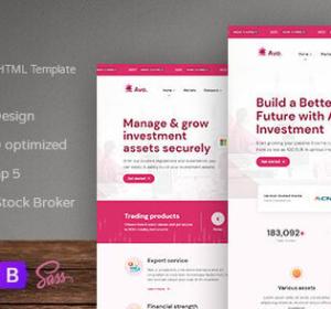 Avo - Finance and Investment HTML Template