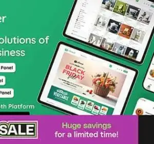 eGrocer - Online Multi Vendor Grocery Store, eCommerce Flutter Full App | Admin Panel | Web Version