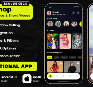 Era Shop: Live Streaming, Short Video based E-commerce Store Multi Vender