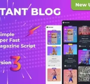 Instant Blog - Fast & Simple Blog Php Script