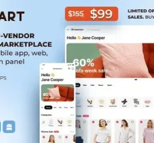 UzMart Multi-Vendor E-commerce Marketplace - eCommerce Mobile App, Web, Seller and Admin Panel